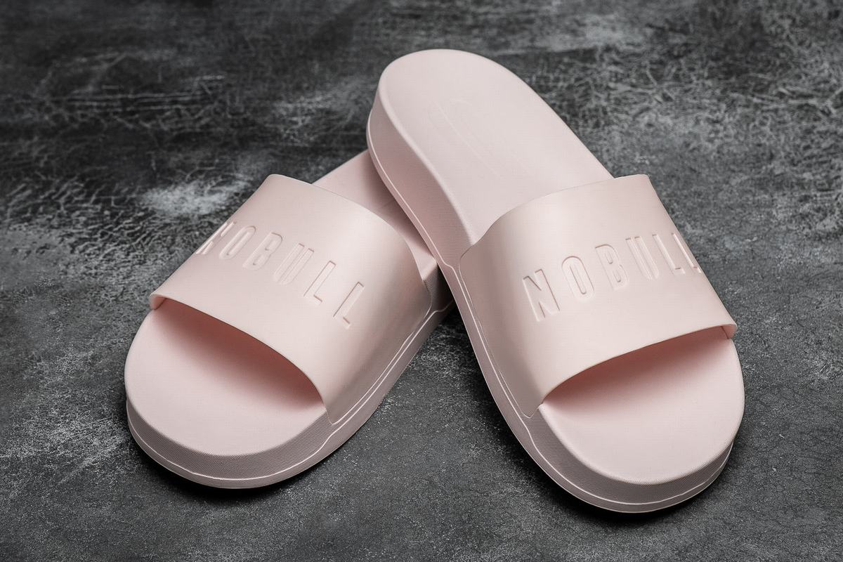 Nobull Women\'s Slides Pink | Australia (JS2359)